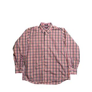 PGA Authentic Mens XL Plaid Long Sleeve Button Down Shirt Cotton Golf Casual
